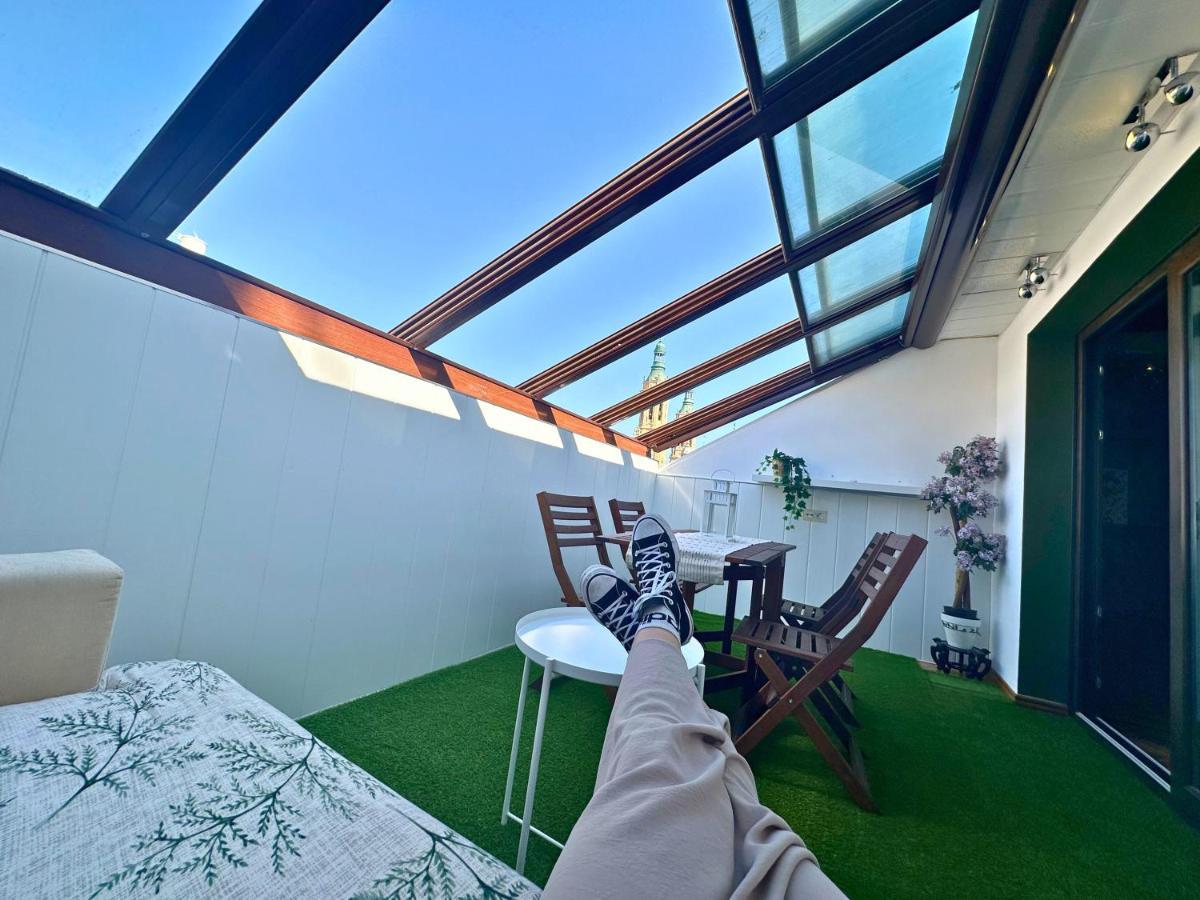 Dos Torres Atico - Solarium Privado En Calle Alfonso I Zaragoza Eksteriør bilde